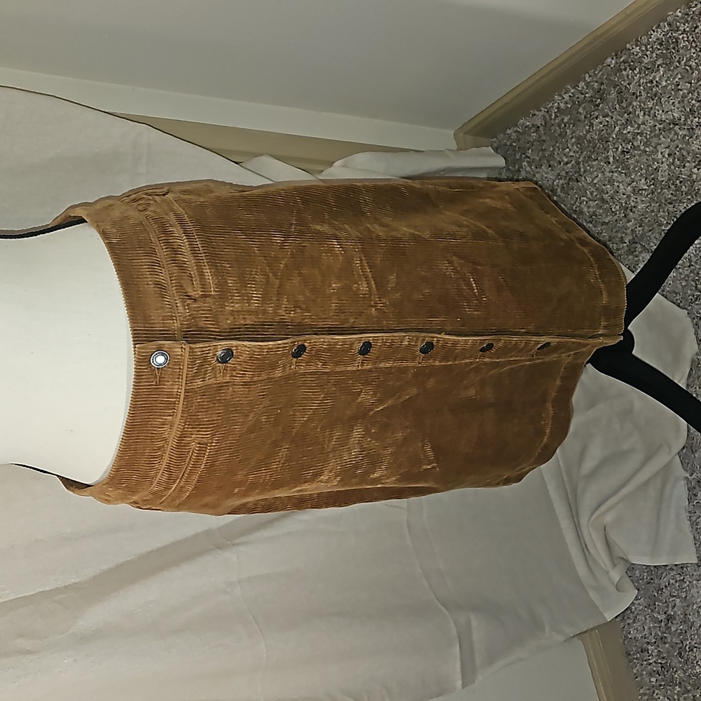brown corduroy skirt